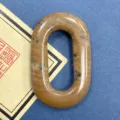 Naturstein O-Ring Anhänger DIY Schmuck Halskette Zubehör ovale Schlaufe großes Loch - Größe 8