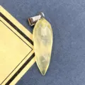 Pendentif en cristal jaune naturel facetté goutte d'eau accessoire bijoux DIY pour collier - Quartz Citron