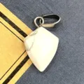 Natural Stone Faceted Arrowhead Pendant DIY Crystal Jewelry Accessory Fashion Charm - 11x18mm / Howlite