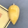 Naturstein Tropfen Anhänger Kristall Chili Form DIY Schmuck Zubehör Basteln Charm Stück - 17x34mm / Topas