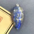 Natürlicher Lapislazuli Pfeffer Form Anhänger Mehrfacetten Tropfen Schmuck Zubehör - 17x34mm / Lapislazuli