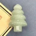 Naturstein Weihnachtsbaum Kristall Perle Zubehör für Desktop Dekor und Schmuck Basteln DIY. - 1 Stück/Packung / New Mountain Jade