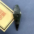 Natural stone eight-sided diamond pendant sharp cone pendulum DIY jewelry accessory. - Flash Stone (Labradorite)
