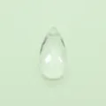 Transparante gefacetteerde druppel kristal hanger DIY ketting sieraden accessoire onderdeel - 13x25mm,3g / Bergkristal