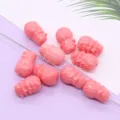 Roze hars olifant kraal DIY sieraden accessoires schattige dier vorm lose kralen ambacht - Kleine Boeddha Stijl (001) / 5 Stuks/Verpakking (11x16mm)