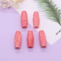 Roze hars snijwerk ton kralen voor DIY sieraden maken, vintage stijl losse kralen. - Zes Woorden Zuil Stijl (007) / 5 Stuks/Verpakking (13x35mm)