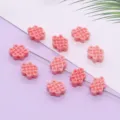 Roze hars Chinese knoop kralen DIY accessoires voor handgemaakte sieraden maken en armbanden. - Chinesische Knoop Stijl (025) / 5 Stuks/Verpakking (8x12mm)