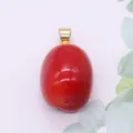 Synthetic coral irregular pendant DIY jewelry accessory red stone charm for necklace making - Large Rice Bead (001)