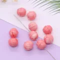 Roze hars losse kralen DIY sieraden accessoires variant roze gladde gepolijste afwerking stijl. - Bel Stijl (029) / 5 Stuks/Verpakking (10mm)