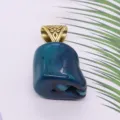 Synthetic coral irregular pendant sea bamboo tree stump DIY jewelry accessory charm bead. - Blue Tree Stump (009)