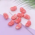 Roze hars vlinder losse kralen recht gat DIY sieraden maken accessoires handwerk - Vlinder Stijl (037) / 5 Stuks/Verpakking (8x13mm)