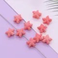 Roze hars zeester kralen voor DIY sieraden maken, schattige losse oceaan kralen accessoires. - Zeestervorm Stijl (041) / 5 Stuks/Verpakking (10mm)