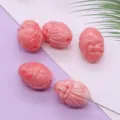 Roze hars gesneden olifant kralen voor DIY sieraden maken, 5 stuks leuke accessoires. - Maitreya Boeddha Stijl (049) / 5 Stuks/Verpakking (14x20mm) / Roze