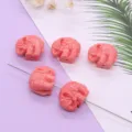 Roze hars gesneden olifant kralen voor DIY sieraden maken, direct gat spacer. - Olifant Stijl (052) / 5 Stuks/Verpakking (17x21mm) / Roze