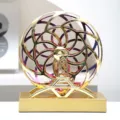 Kleurrijke kinetische kunst sculptuur eeuwige beweging hemelse chaos slingers huisdecoratie - Dubbel gebruik met snoer