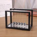Creatieve Newton wieg balans ballen met spiegel basis bureau decoratie kantoor cadeau - Kleine zwarte spiegel Newtonpendel
