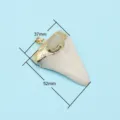 Resin Horn Shaped Pendant Electroplated Gold Necklace Jewelry Accessory DIY Craft Finding - Style 12