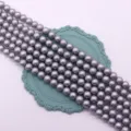 Purple grey imitation pearl bead strand variant for DIY jewelry and accessory crafting. - 4mm (10g Pack) / No.3 (Purplish Gray)
