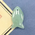 Mooie groene vis hanger van natuursteen halfedelsteen kristal voor DIY sieraden maken - 11x21mm / Groene Aventurijn