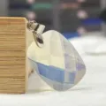 Facettierter rechteckiger Kristall Stein Anhänger Halskette DIY Schmuck Zubehör Charm. - Opal