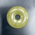 Gruener Naturstein Donutanhaenger Jade Sicherheitsschnalle DIY Schmuck Zubehoer Variante Stueck. - 30mm / Peridot