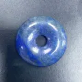 Natürlicher Lapislazuli Donut Anhänger blauer Edelstein Ring für DIY Schmuck Zubehör Stück - 30mm / Lapislazuli