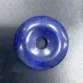 Natürlicher blauer Lapislazuli Donut Anhänger Perle DIY Kristall Schmuck Zubehör für Halskette - 30mm / Synthetischer Lapislazuli