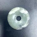 Gruener Naturstein Doenut Anhaenger Jade Pi Stein Stueck fuer DIY Schmuck Zubehoer Option - 30mm / Glückverheißende Jade