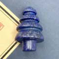 Natürlicher Lapislazuli geschnitzter Weihnachtsbaum Kristall Stein Ornament Desktop Dekor. - 1 Stück/Packung / Lapislazuli
