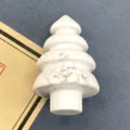 Natürlicher weißer Stein Weihnachtsbaum Figur Kristall Desktop Dekor Zubehör Artikel - 1 Stück/Packung / Howlith