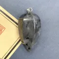 Natürlicher Stein Tropfen Anhänger Edelstein Kristall facettiert handgemacht Schmuck Zubehör DIY - 17x34mm / Larvikit