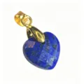 Natürlicher Lapislazuli Herz Anhänger Goldfarbene Öse Facettierter Schmuck DIY Zubehör - Herzanhänger (1003-T260817012) / 14x22mm / Lapislazuli