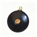 Runder schwarzer Stein Zirkon Anhänger Charm DIY Schmuck Halskette Accessoire Eleganz neu - Runder Anhänger mit Zirkonia-Einlage (1003-T260817005) / 18mm / Obsidian