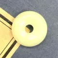 Natürlicher Stein Donut Anhänger Kristall Achat Charme DIY Halskette Schmuck Zubehör hellgrün - 15mm / Zitronenjade