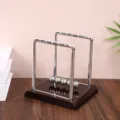 Newton Kugelspass Physikalische Energieerhaltung Metall Kugelstoss Pendel Schreibtisch Deko. - Mittleres quadratisches Newton-Pendel / Rot