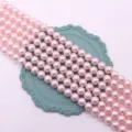 Pink frosted glass pearl beads strands for DIY jewelry making, beautiful craft accessories. - 4mm (10g Pack) / No.4 (Pink)