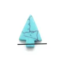 Arrow shape turquoise stone pendant necklace DIY jewelry accessory blue turquoise bead variant - Arrow Shaped / 12x20mm / Blue Turquoise