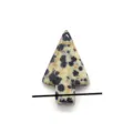 Natural stone arrow pendant spotted jasper charm DIY necklace jewelry accessories - Arrow Shaped / 12x20mm / Dalmatian Jasper