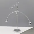 Fysica balans tuimelaar metalen speelgoed bureau decoratie gedetailleerde weergave - Zilver