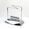 Newtons Cradle Balans Ballen Fysica Pendel Bureau Decoratie Metaal Kantoor Cadeau - Z-vormige gladde grote Newtonwieg
