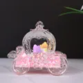 Transparant plastic koets vloeistof speelgoed detail, glitter ster decoratie gift. - Kersenbloesem Roze