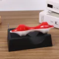 Magnetische levitatie gyroscoop anti-zwaartekracht fysica speelgoed bureau decoratie - Rood en wit drijvend