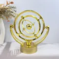 Creatieve gouden hemellichaam kinetische kunst bureaudecoratie perpetuum mobile - Rond Hemelsmodel / Met Kabel en Batterij / Goud