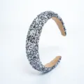 Sparkly star sequin padded headband sweet fashion hair hoop for women girls hair accessories - Black and White