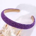 Serre-tête en cristal scintillant violet pour femme, élégant cerceau de cheveux tendance. - Bleu Violet