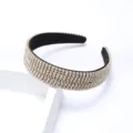 Serre-tête Strass Large Brillant Cristal Bandeau Cheveux Vintage Mode Accessoires Chic - Or