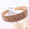 Serre-tête rembourré en strass étincelant, bandeau de luxe en cristal coloré pour femmes. - Perles De Cristal Multicolores