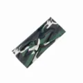 Dettaglio fascia per capelli larga intrecciata mimetica, tessuto elastico yoga. - Camouflage #3