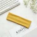 Fascia sportiva tinta unita da donna, fascia elastica per yoga e corsa, stile minimalista. - Oro champagne