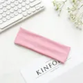 Fascia per capelli sportiva elastica rosa da donna, fascia assorbente tinta unita per yoga. - Rosa